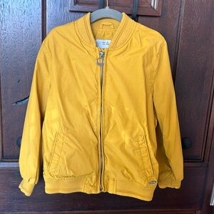Zara yellow zippered jacket